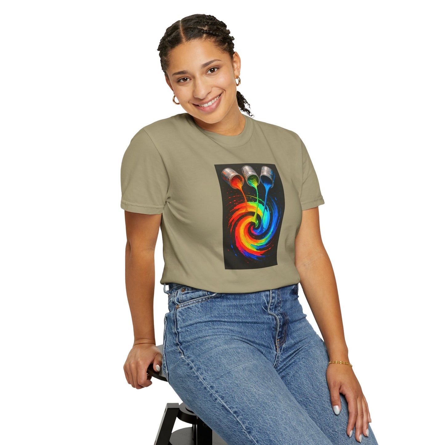 Colorful Artistic T-Shirt - Melt Design
