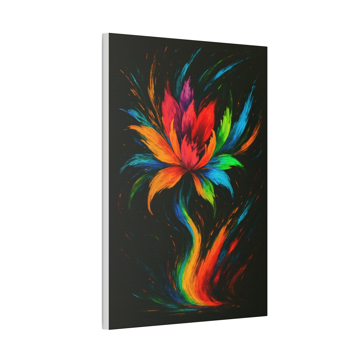 Vibrant Floral Canvas Art - Melt Design