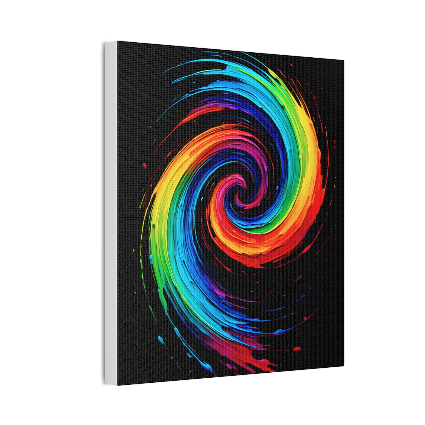 Colorful Swirl Canvas Art - Cyclone Design