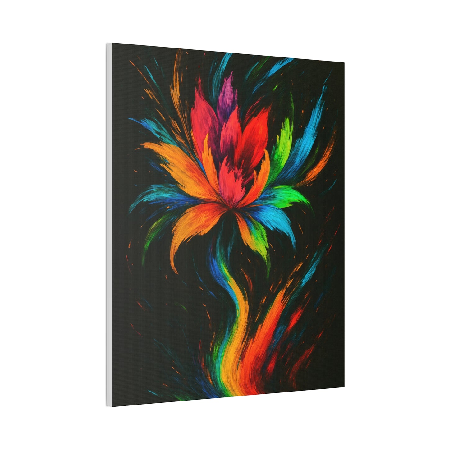 Vibrant Floral Canvas Art - Melt Design