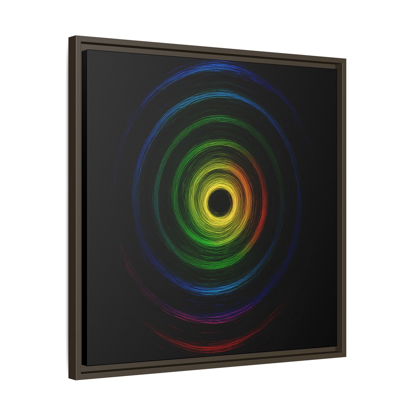 Framed Colorful Ripple Art Print - Cyclone Design