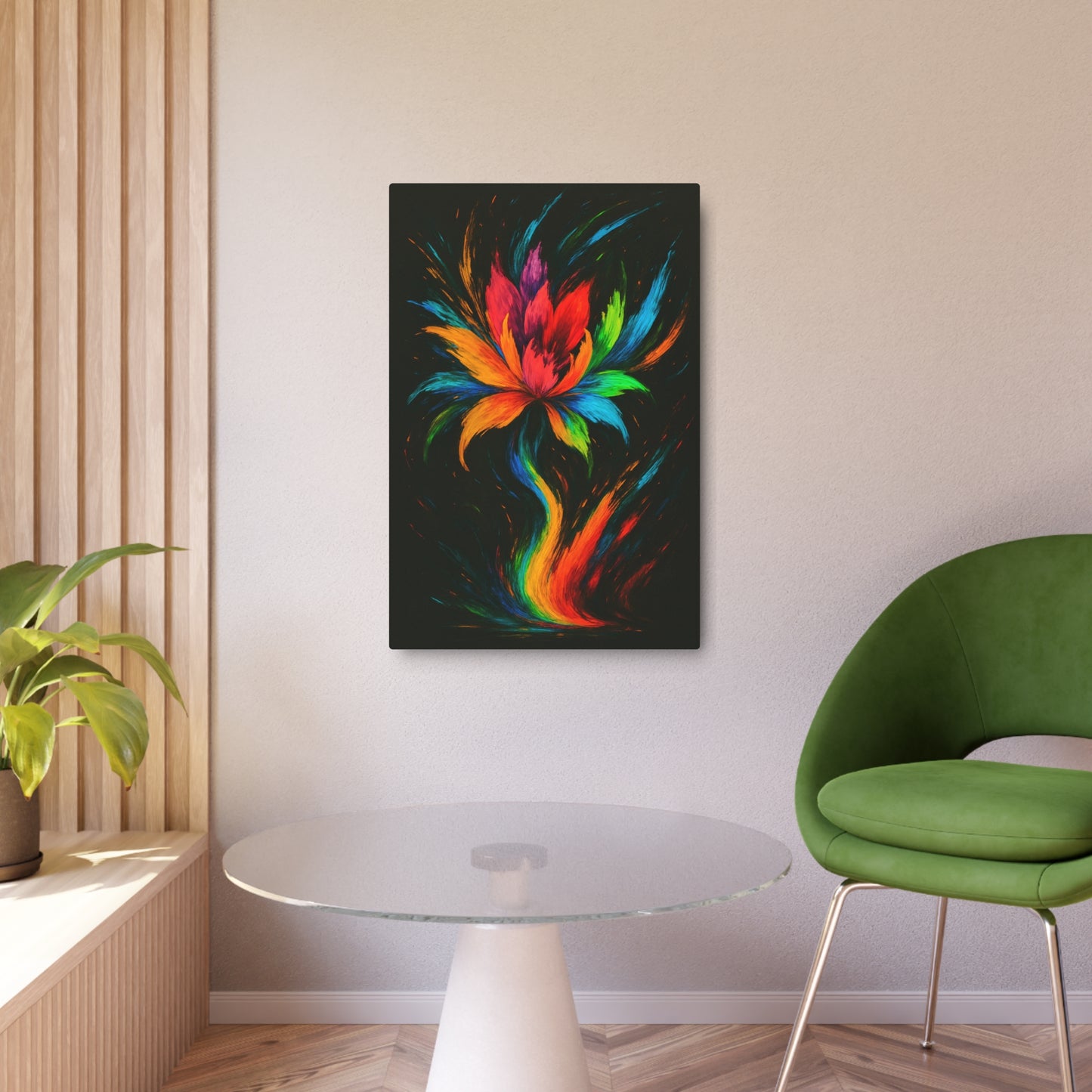 Vibrant Lotus Metal Art for Home Decor - Melt Design
