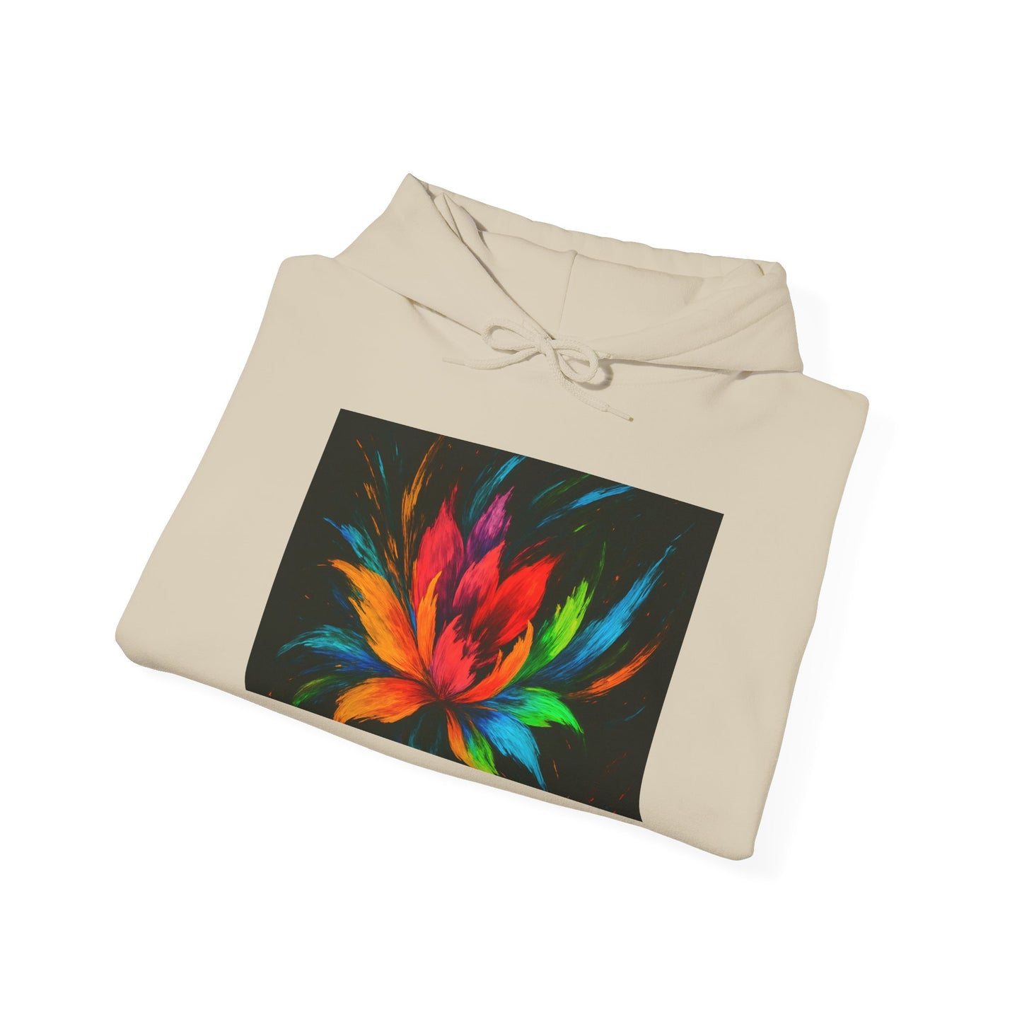 Colorful Lotus Hooded Sweatshirt - Melt Design