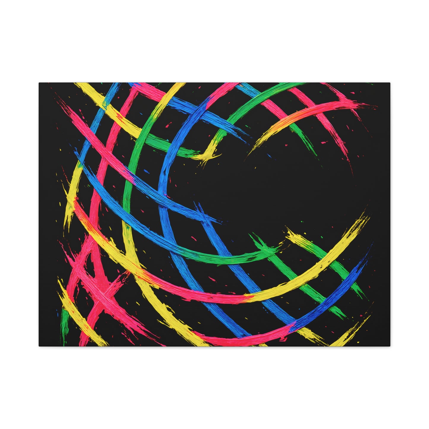 Modern Wall Art Canvas Print - Weave Design