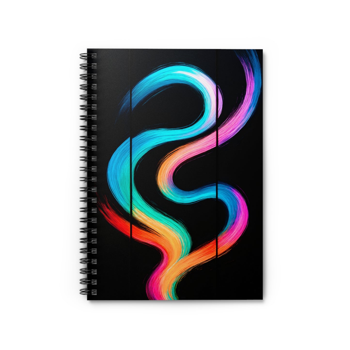 Vibrant Spiral Notebook - Weave Design