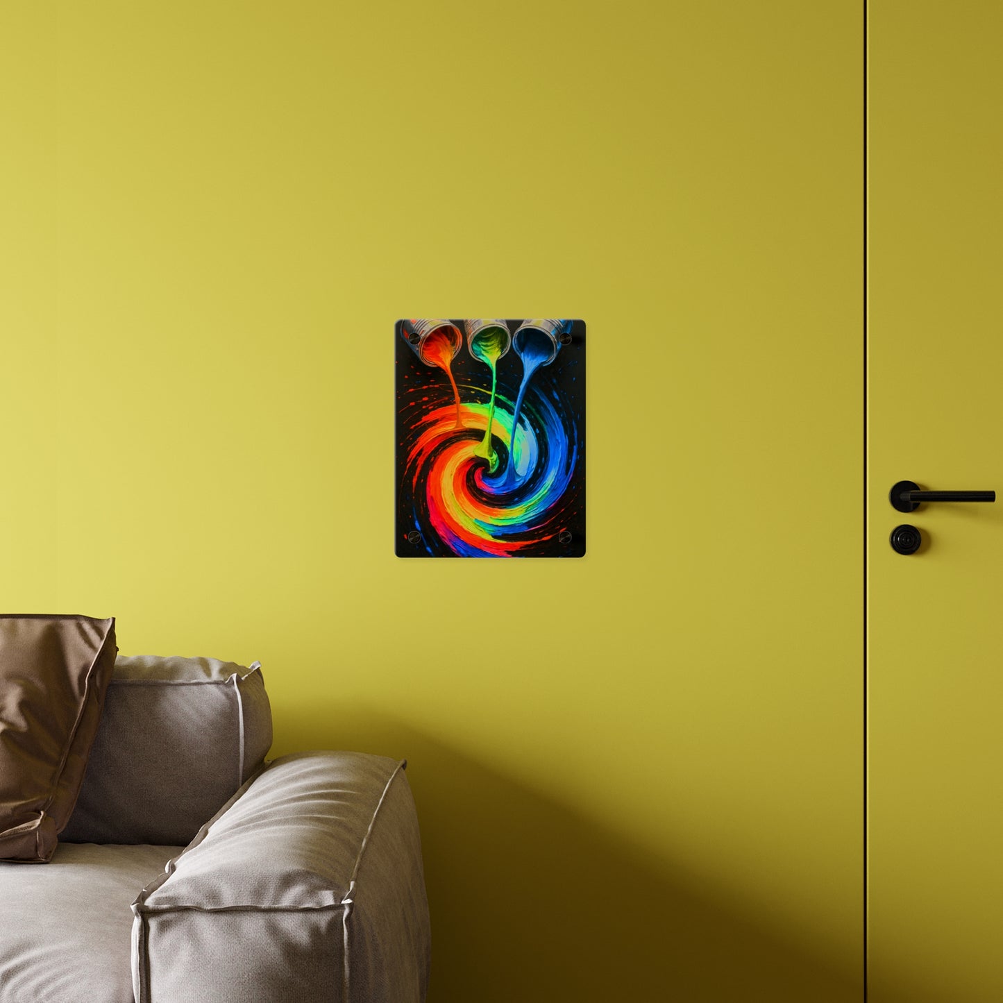 Vibrant Acrylic Wall Art - Melt Design
