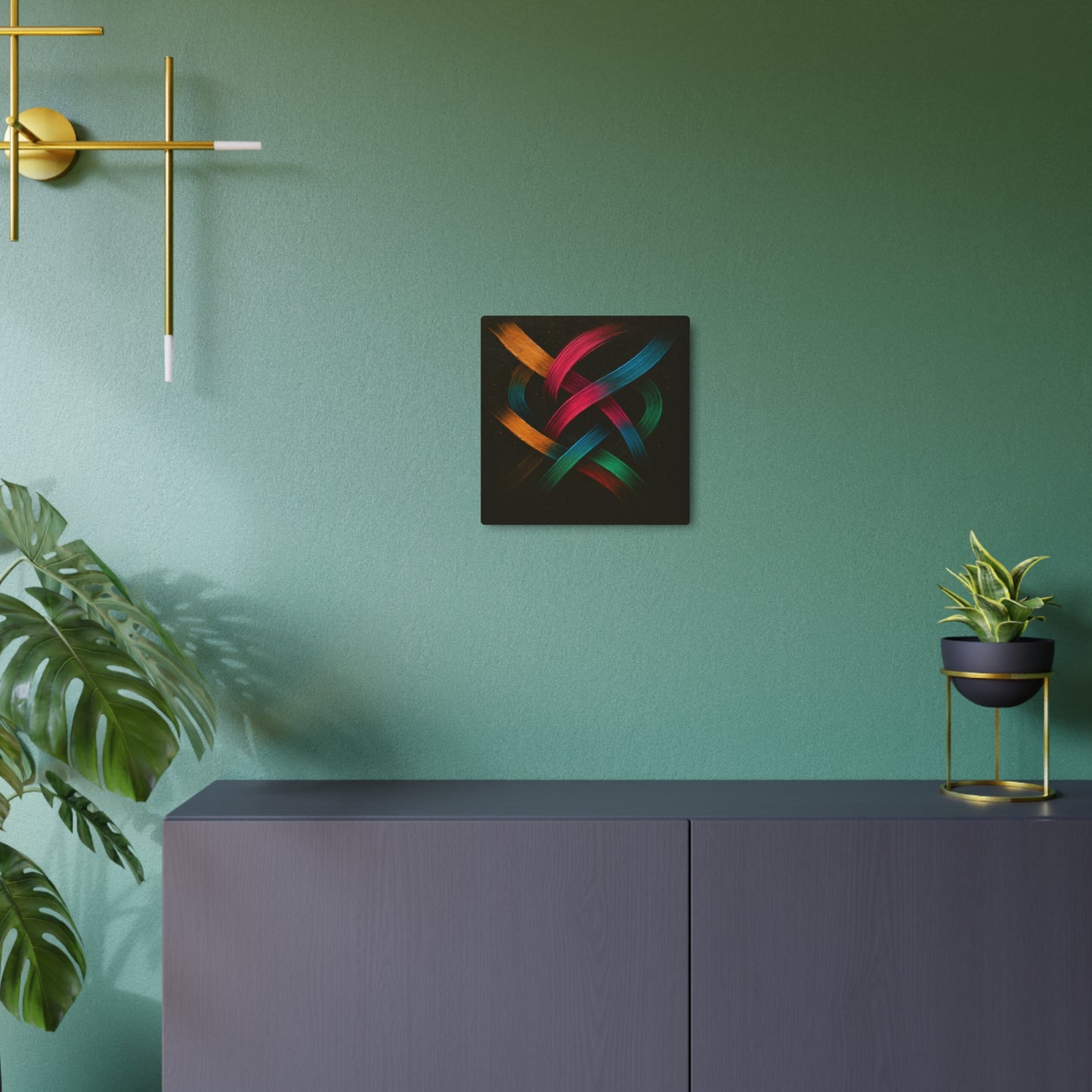 Modern Home Metal WallArt - Weave Design