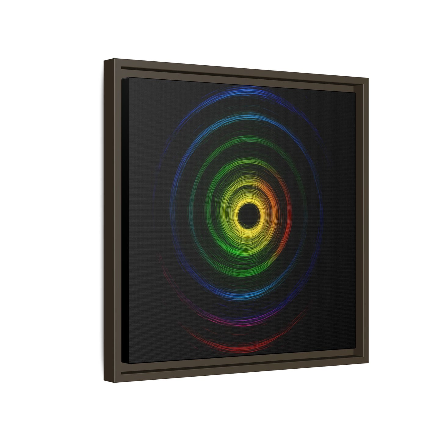 Framed Colorful Ripple Art Print - Cyclone Design