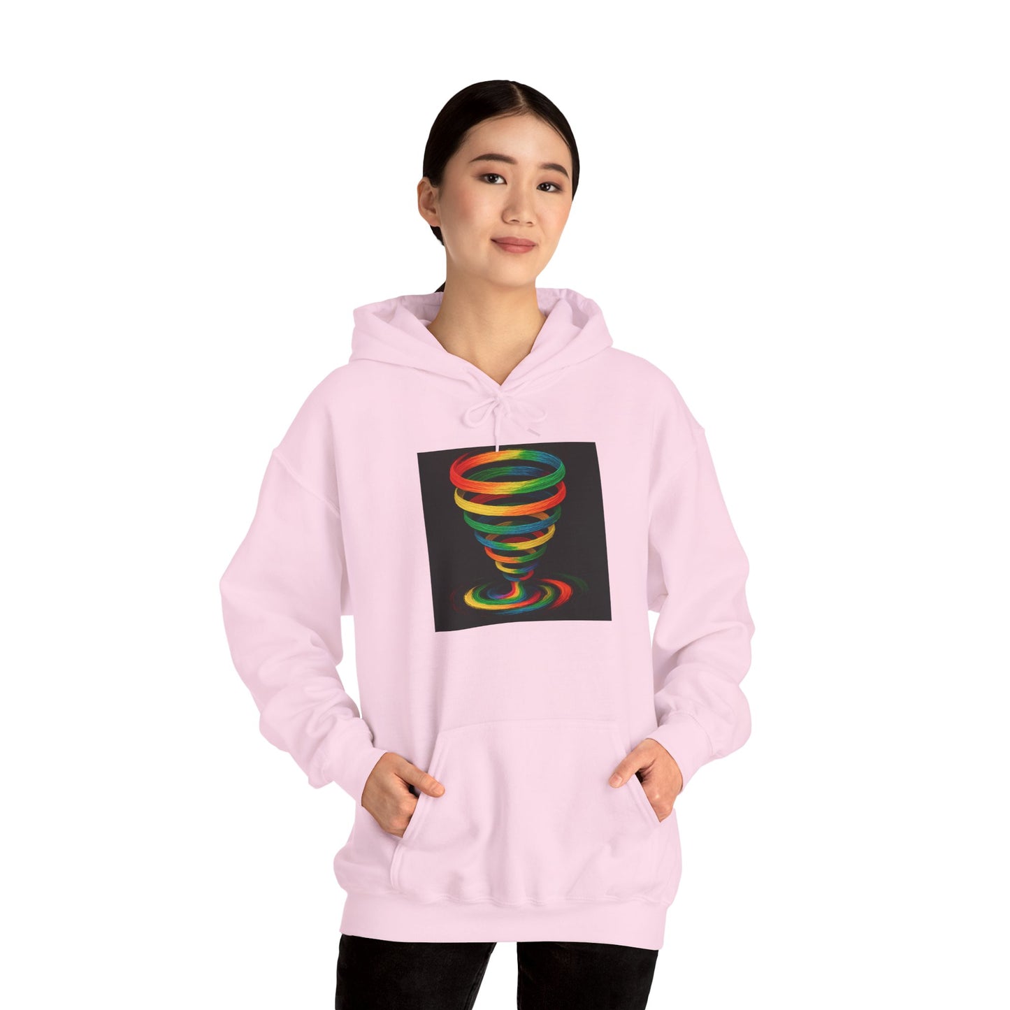 Colorful Swirl Unisex Hoodie - Cyclone Design