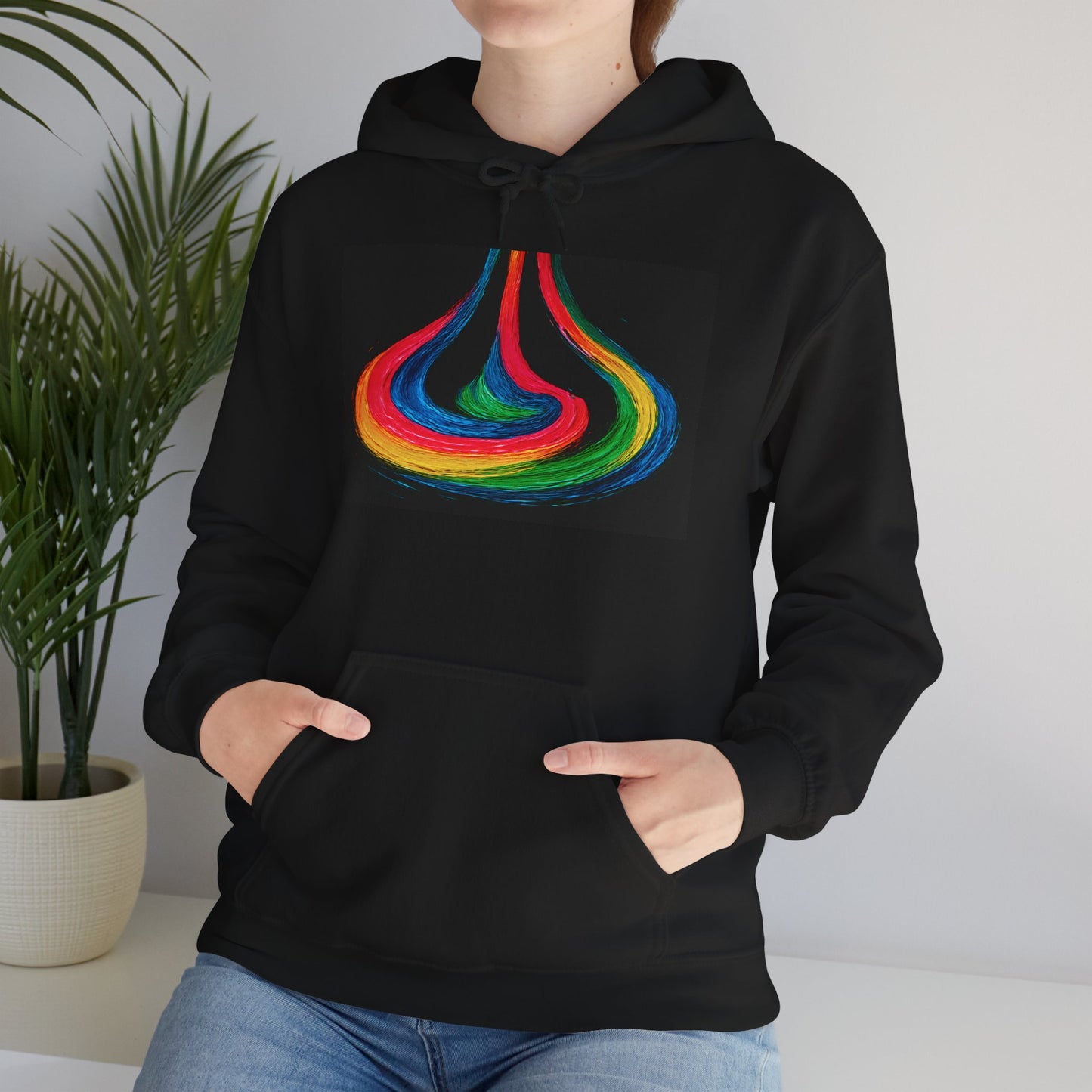 Colorful Swirl Unisex Heavy Blend™ Hooded Sweatshirt - Cyclone Design