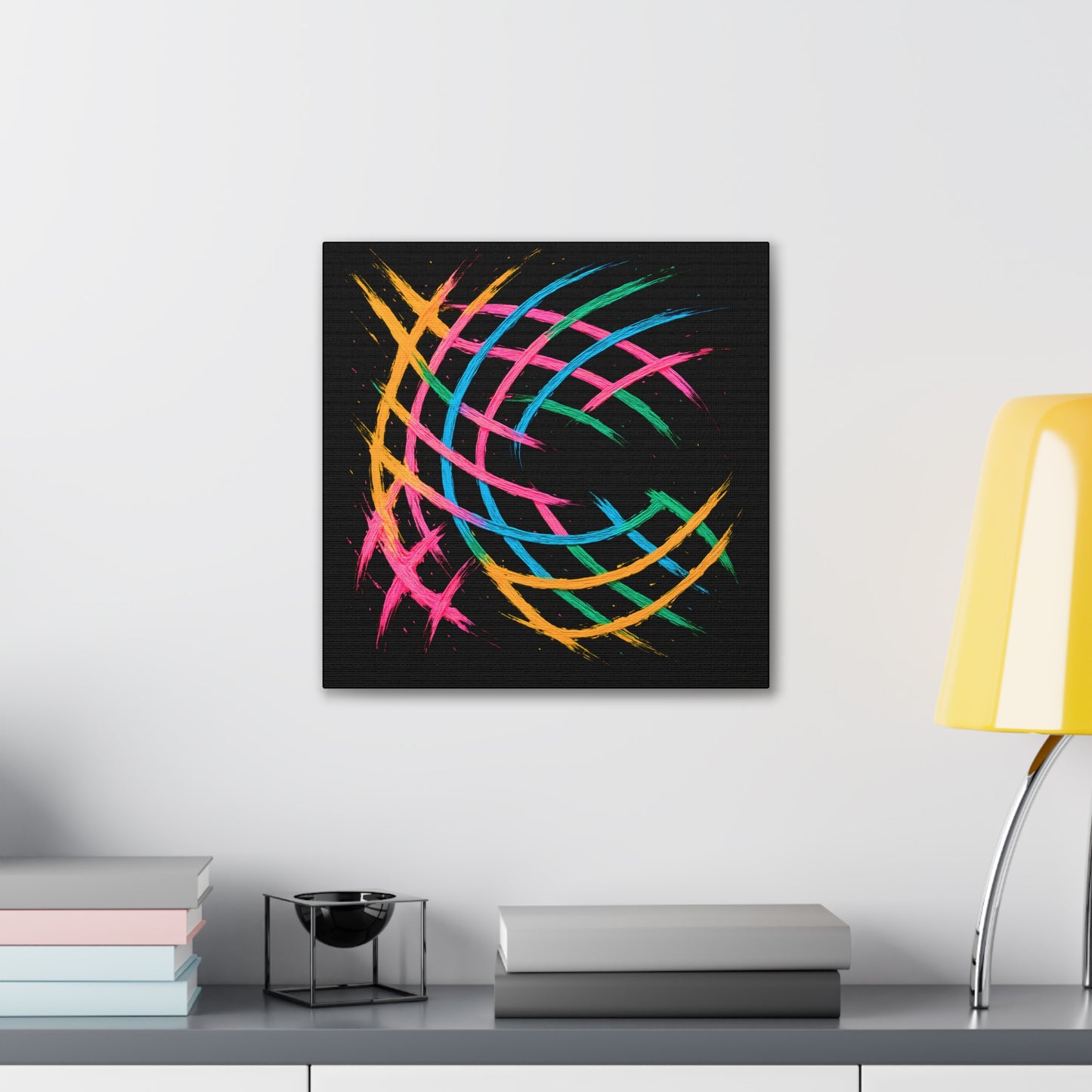 Vibrant Art Canvas Print - Weave Design