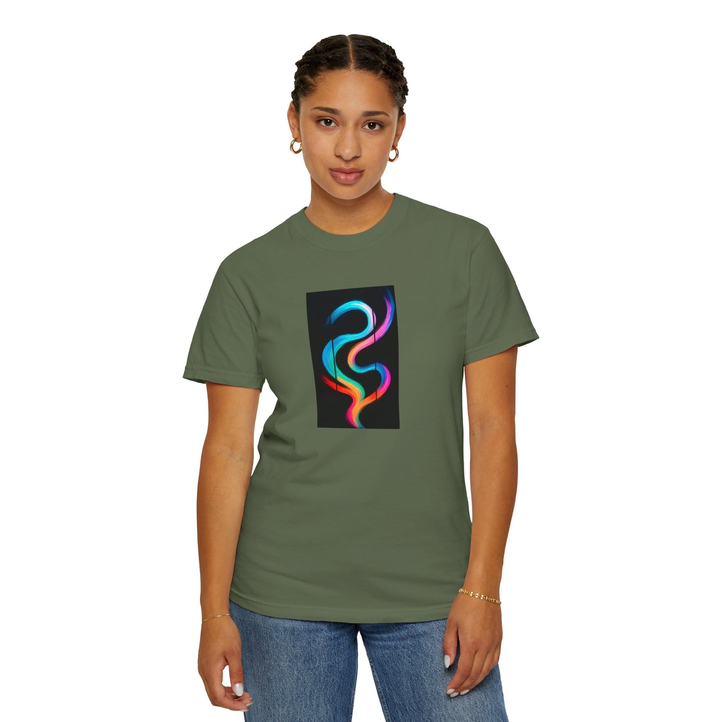 Vibrant Wave Unisex T-Shirt - Weave Design
