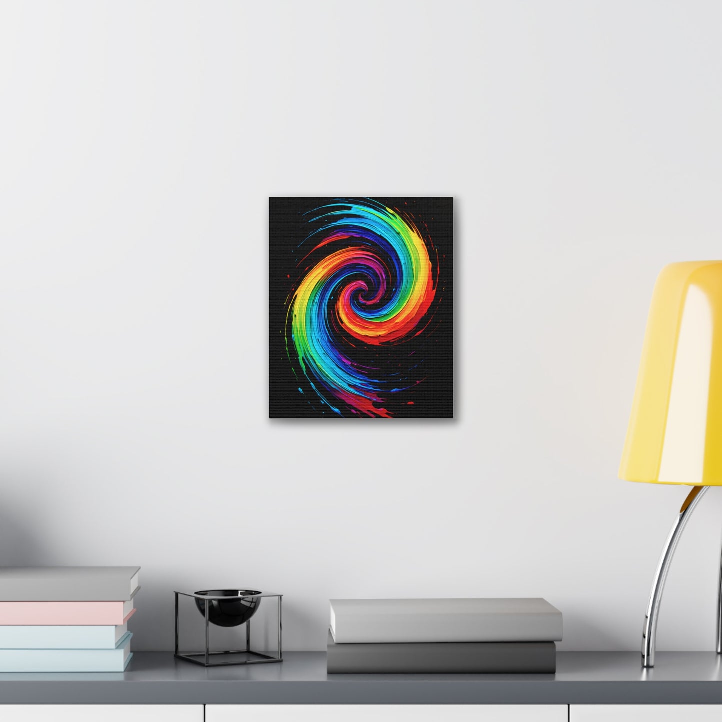 Colorful Swirl Canvas Art - Cyclone Design