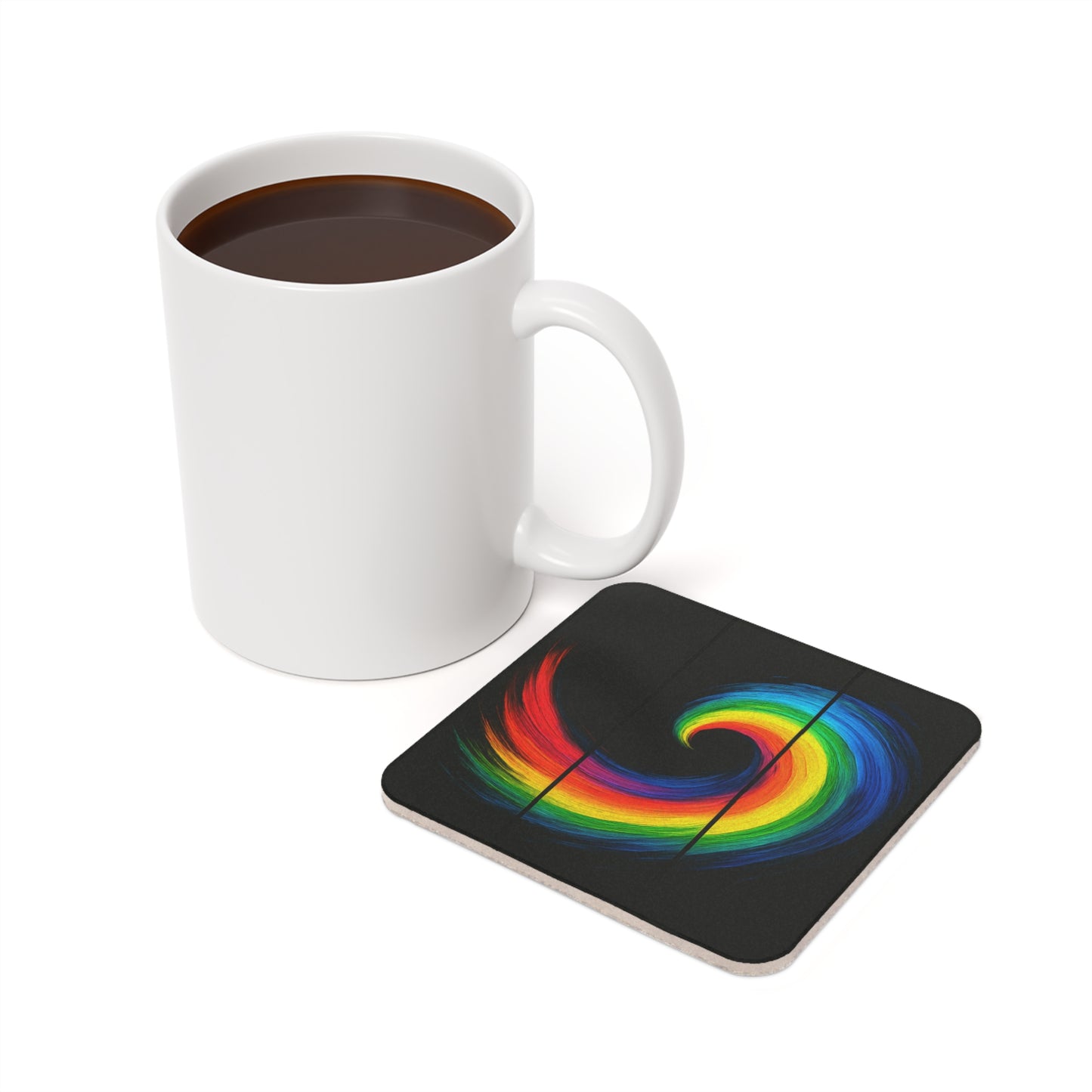 Cork Back Coaster - Cyclone Design