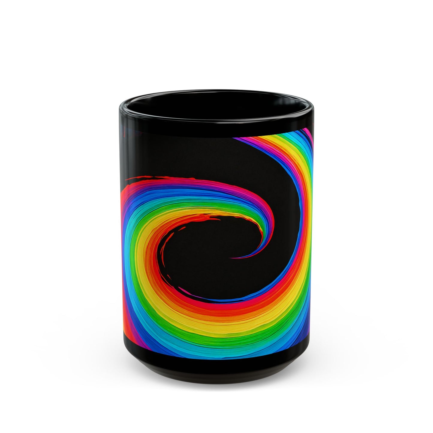 Black Ceramic Mug for Coffee - Melt Design