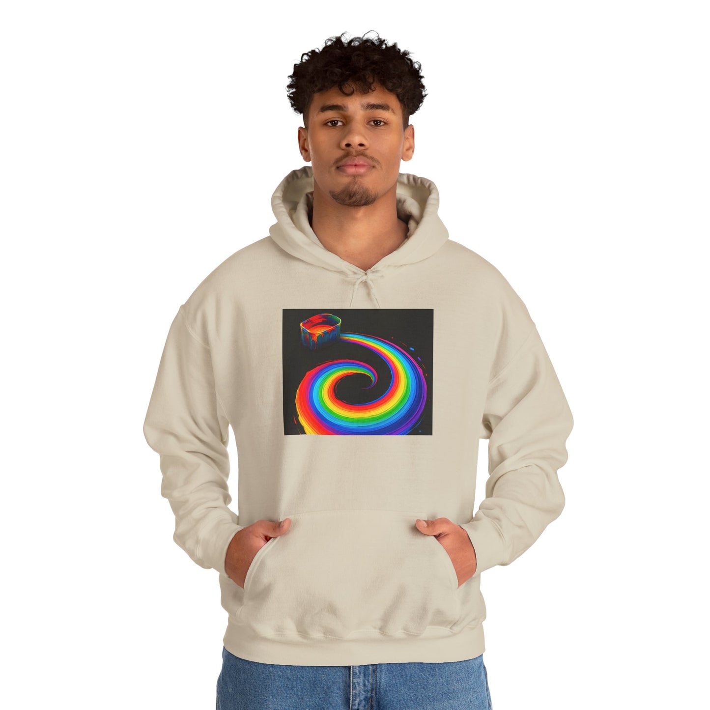 Colorful Spiral Hoodie - Melt Design