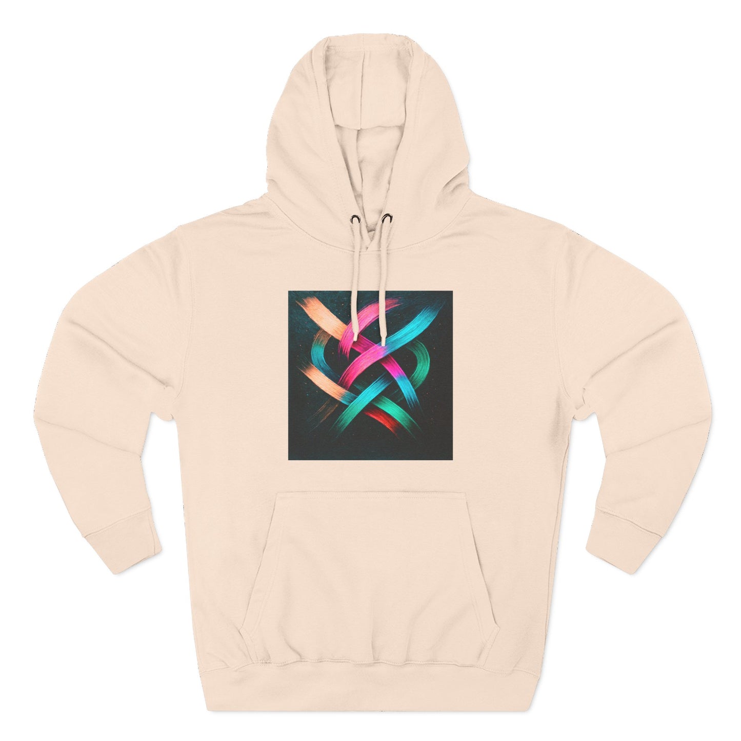 Colorful Abstract Art Hoodie - Weave Design
