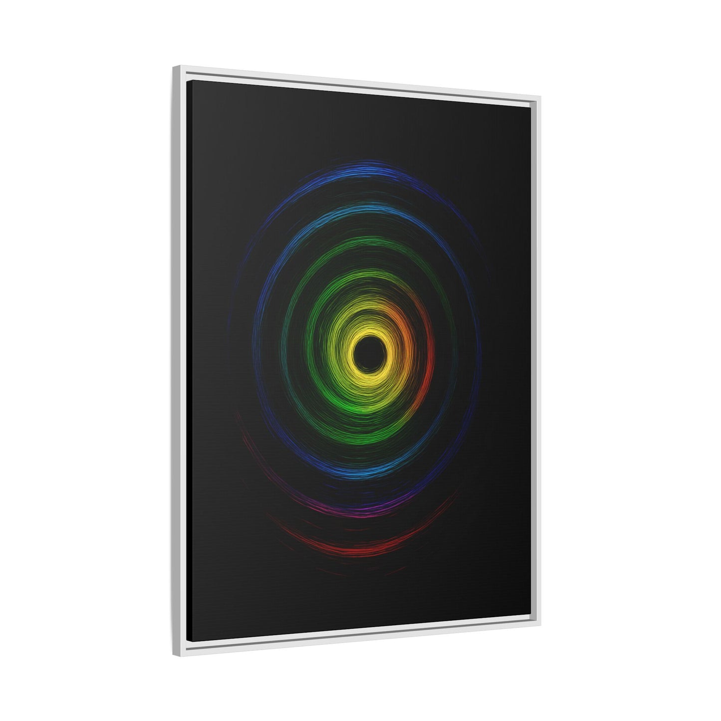 Framed Colorful Ripple Art Print - Cyclone Design