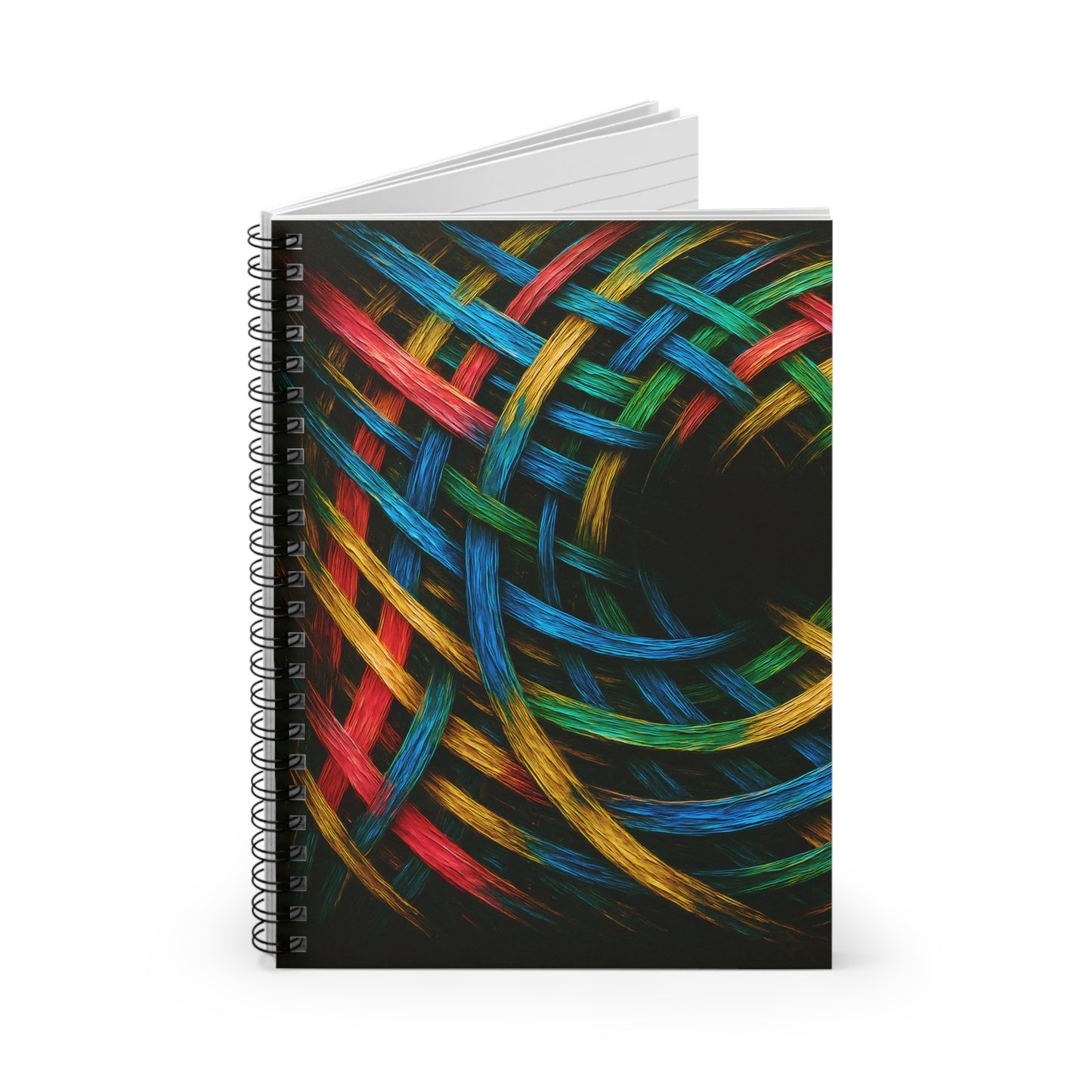 Colorful Spiral Notebook - Weave Design