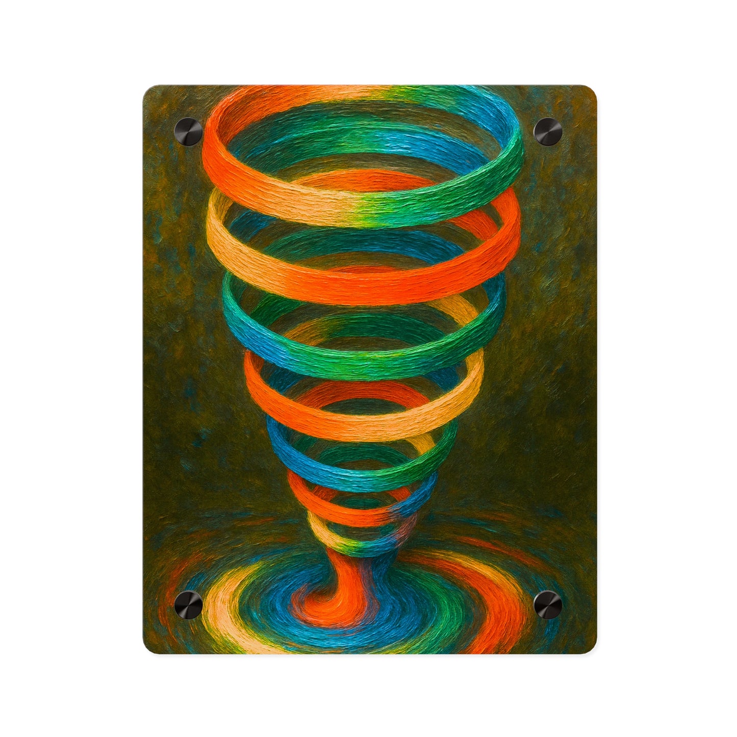 Colorful Swirl Acrylic Wall Art - Cyclone Design