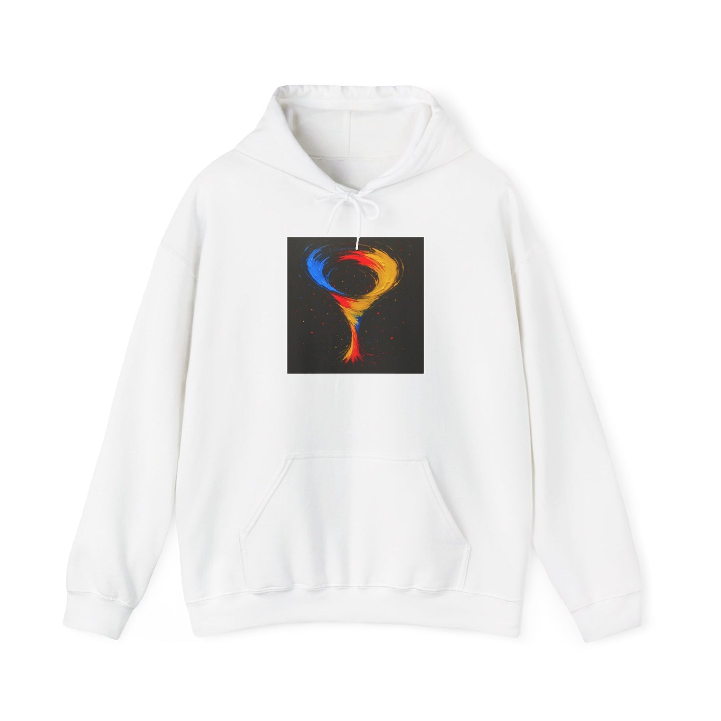 Cozy Unisex Art-Inspired Hooded Sweatshirt - cyclone Design