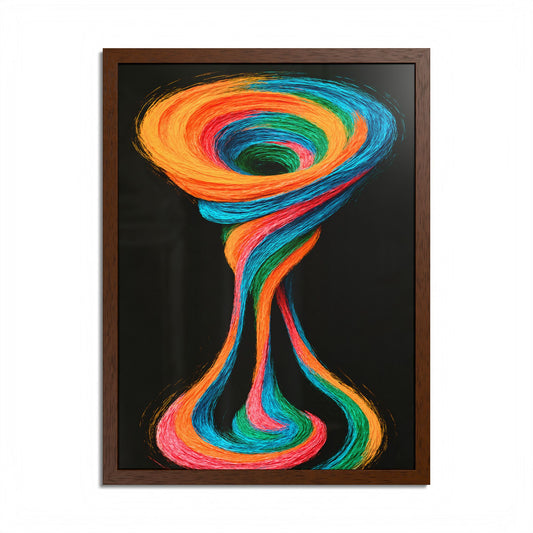 Colorful Abstract Home Decor Wall Art - Cyclone Design