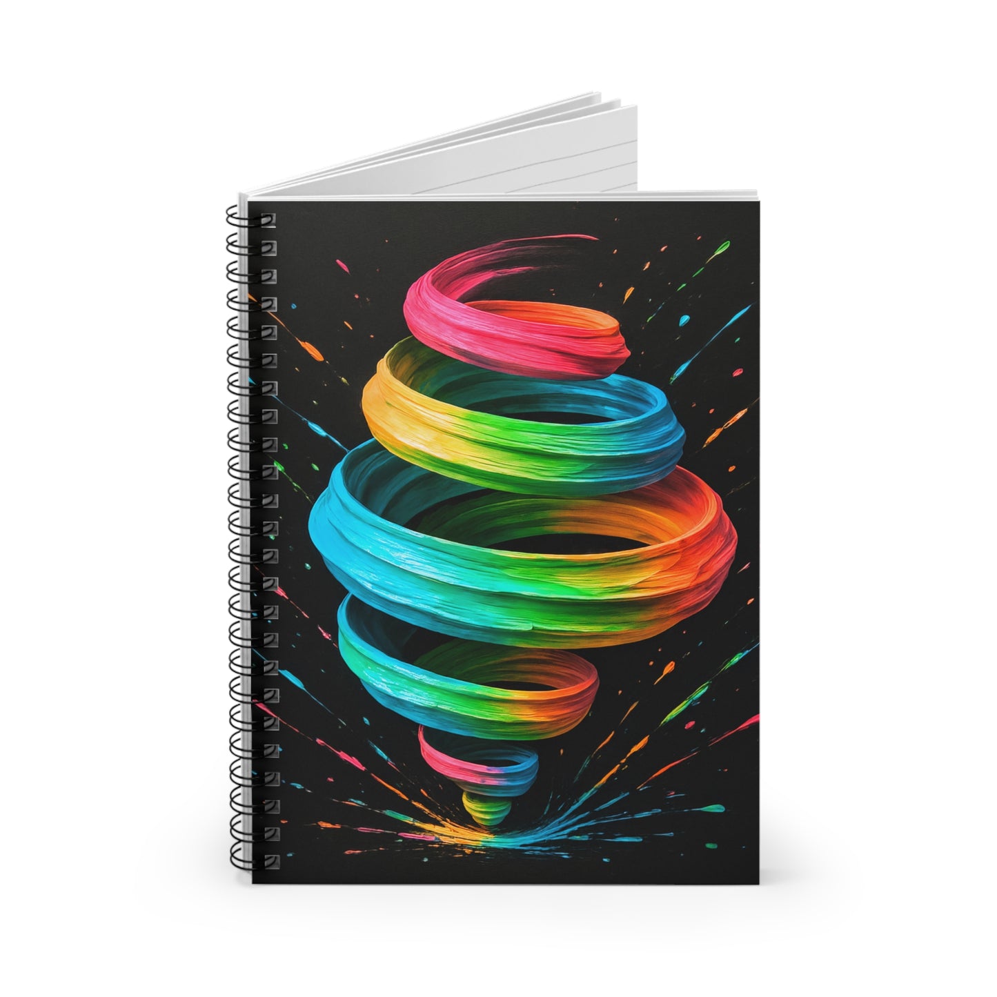 Vibrant Swirl Notebook - Cyclone Design