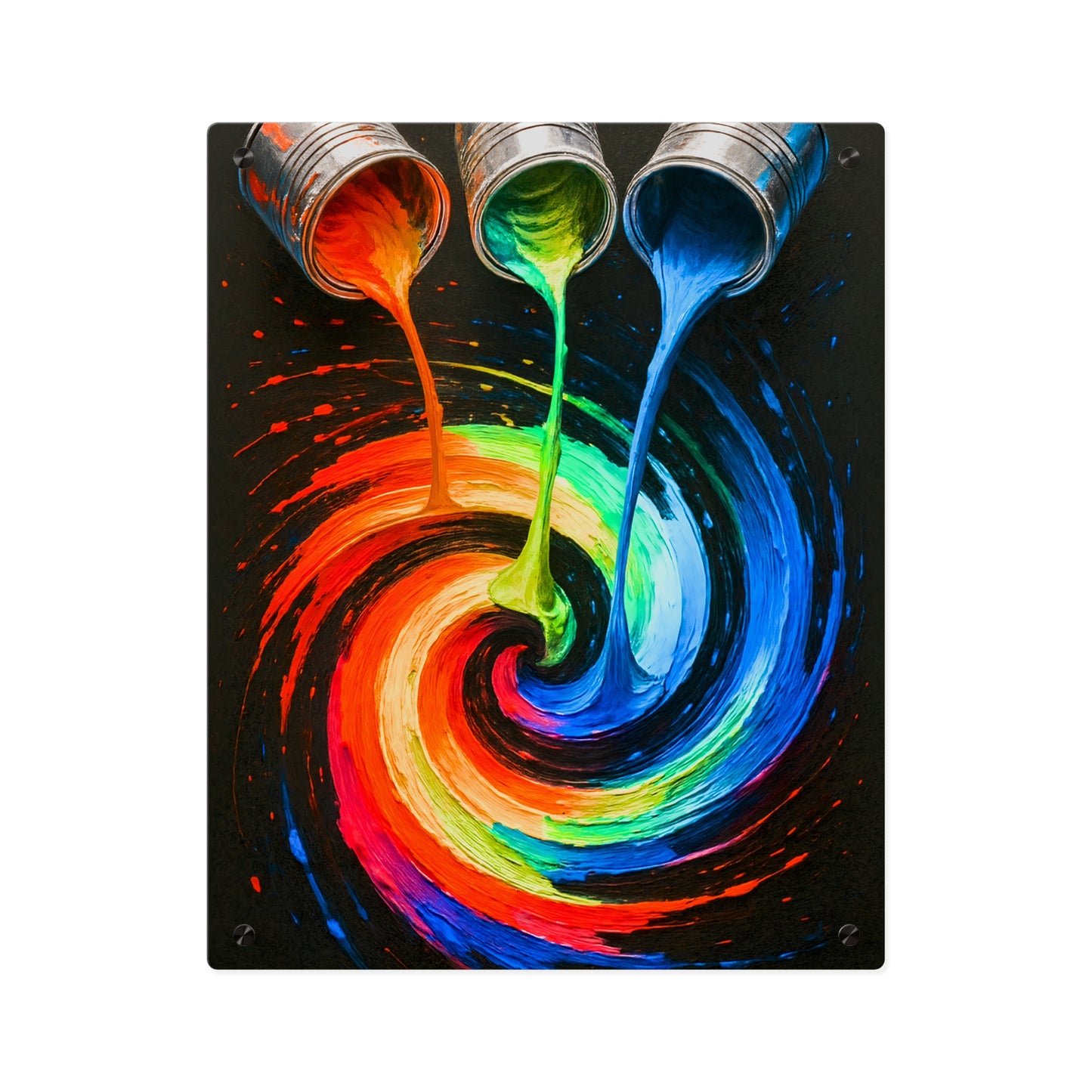 Vibrant Acrylic Wall Art - Melt Design