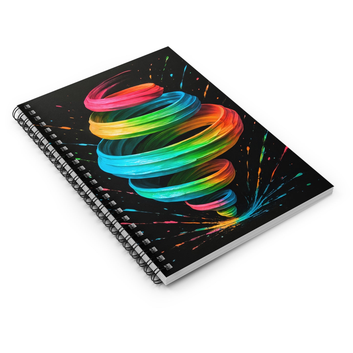 Vibrant Swirl Notebook - Cyclone Design