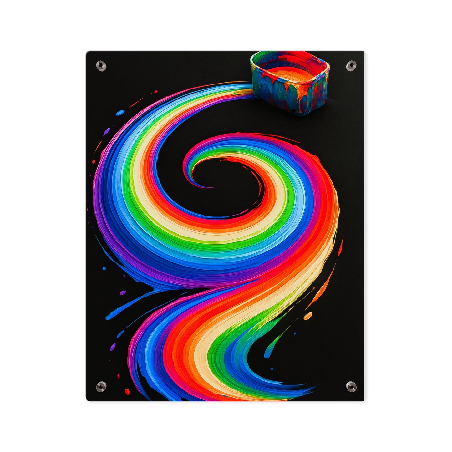 Vibrant Acrylic Wall Art - Melt Design