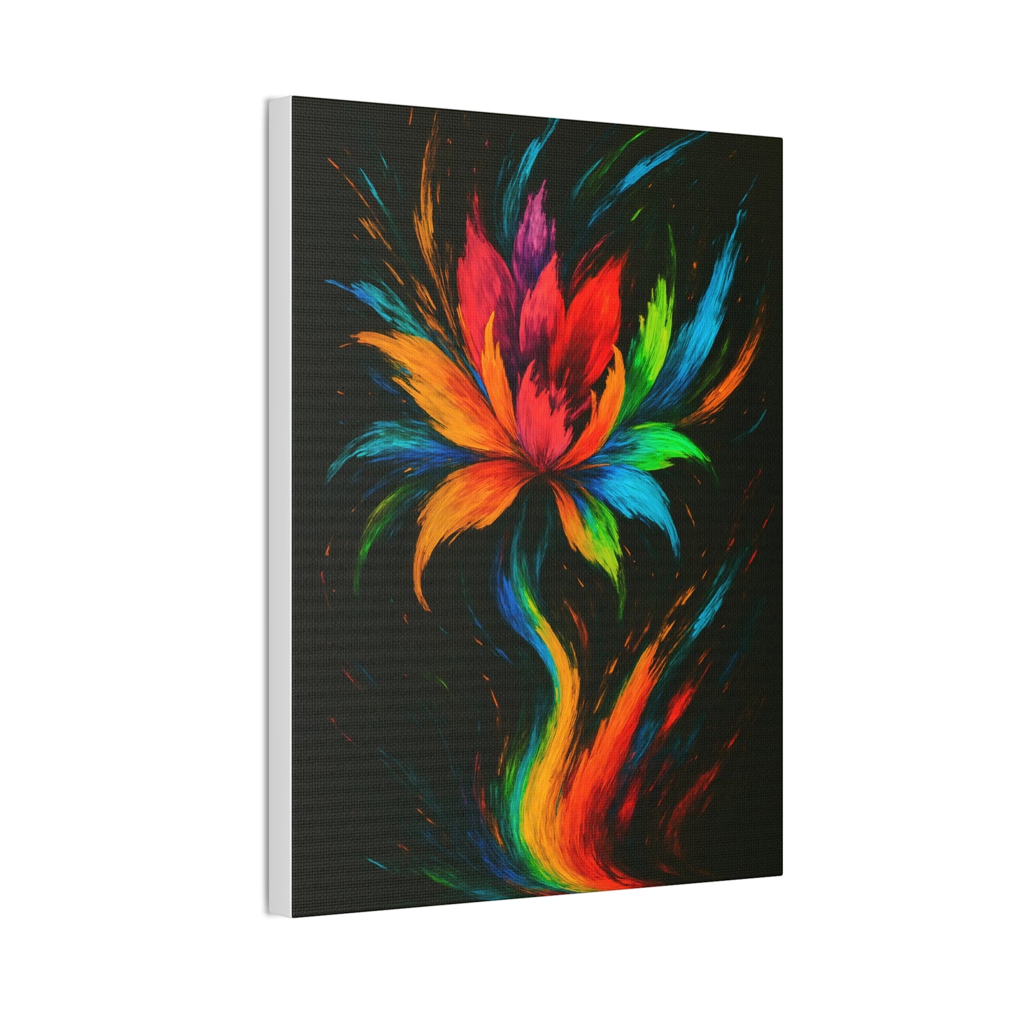Vibrant Floral Canvas Art - Melt Design