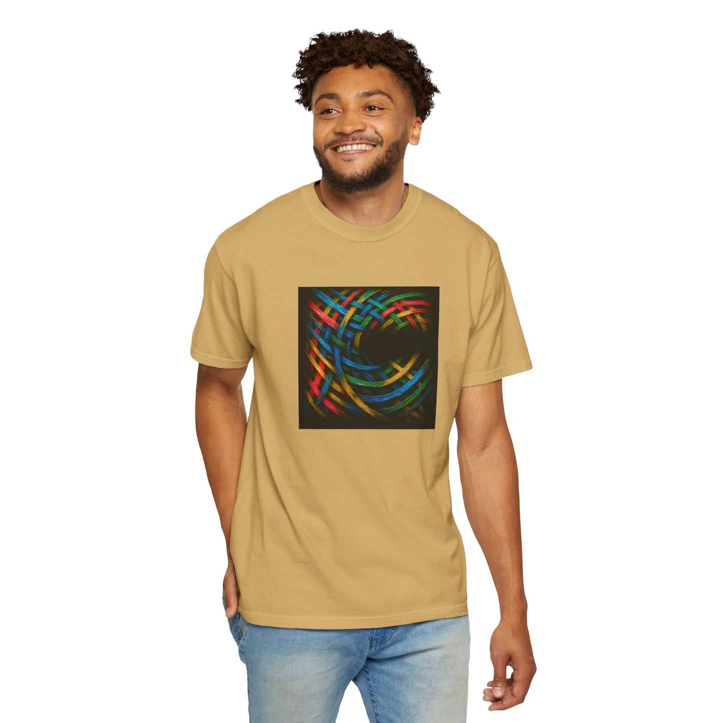 Unisex Garment-Dyed Tee for Casual Wear - Weave Design