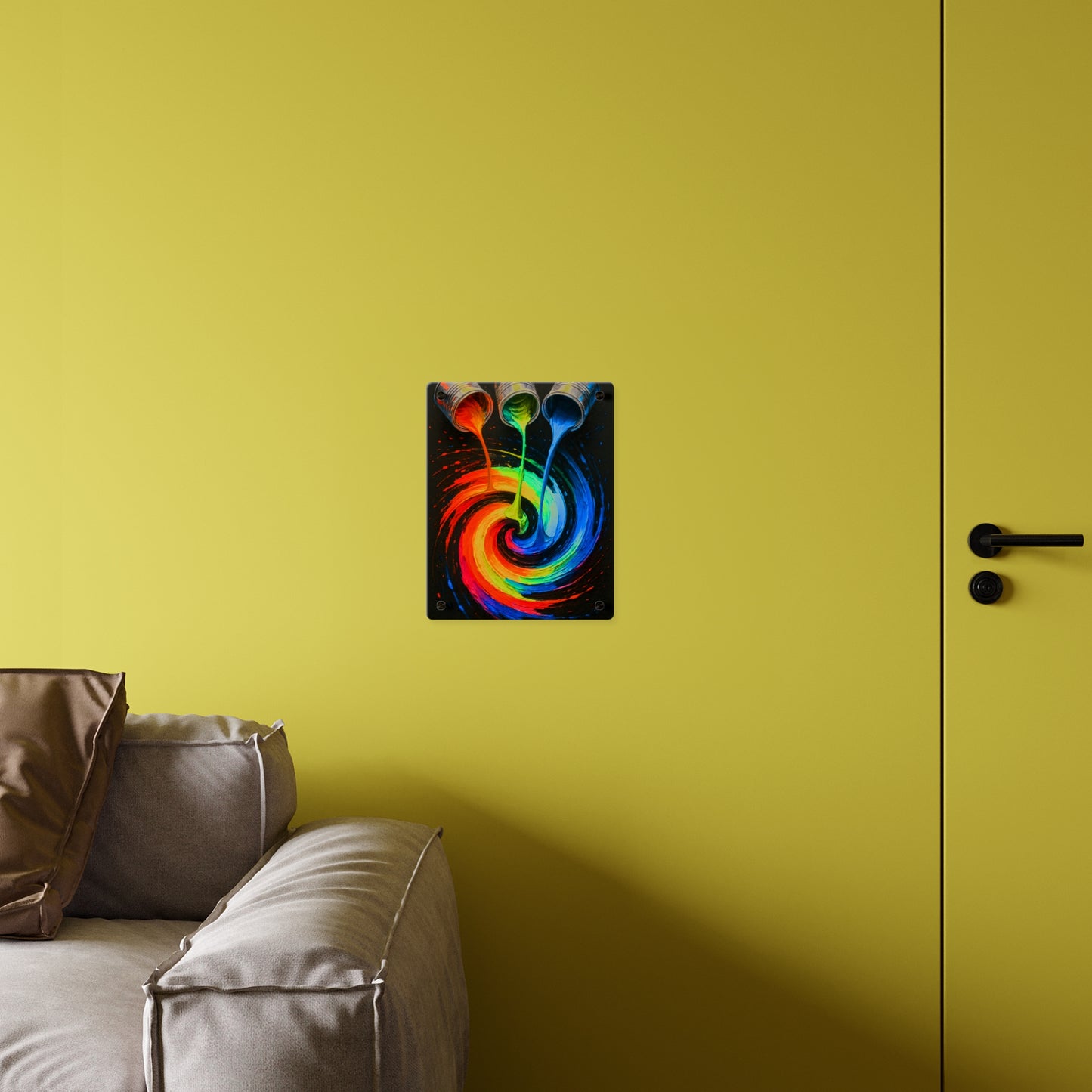 Vibrant Acrylic Wall Art - Melt Design