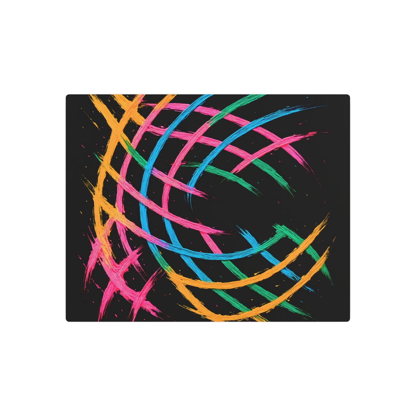 Colorful Wall Décor Metal Art - Weave Design