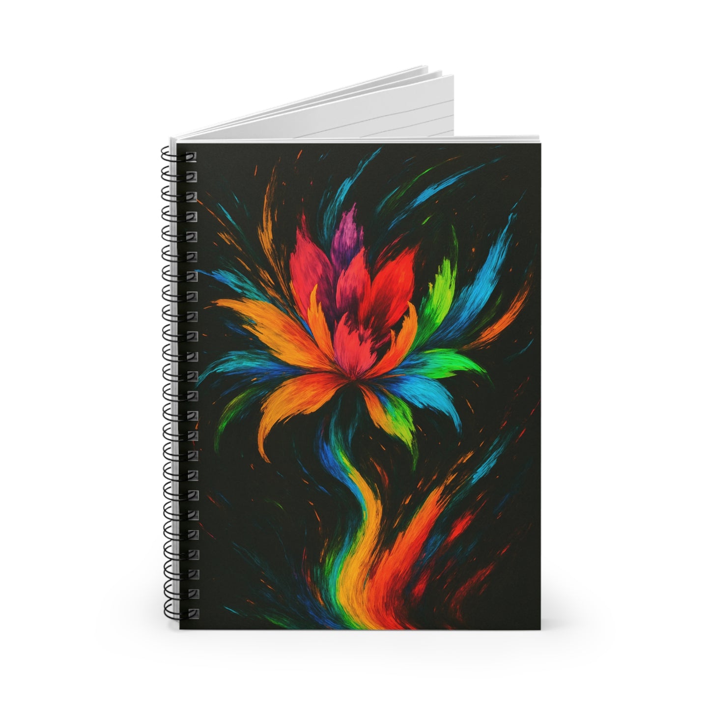 Colorful Lotus Spiral Notebook - Melt Design
