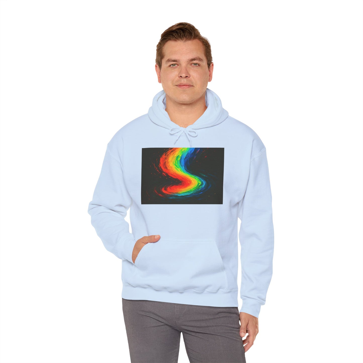 Rainbow Swirl Unisex Heavy Blend Hoodie - Melt Design