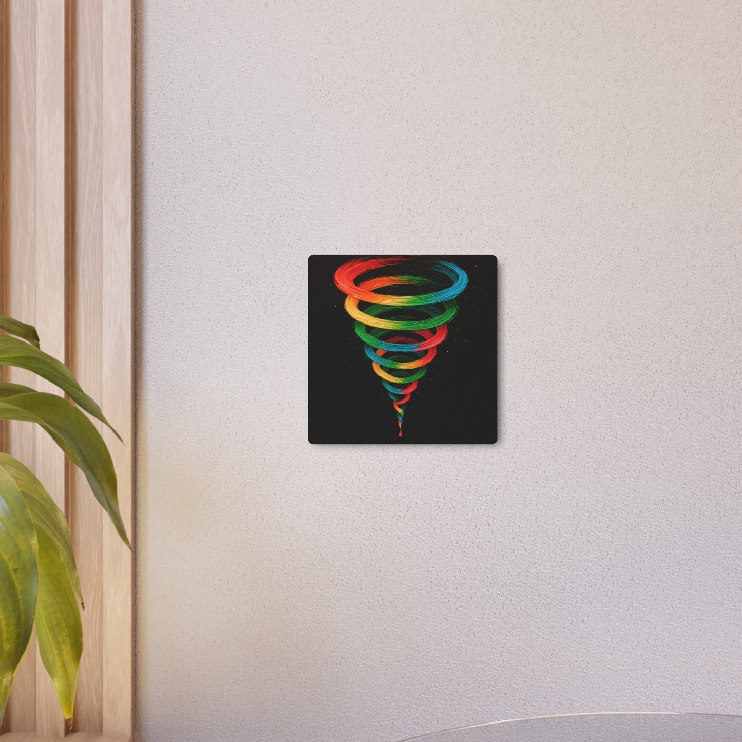 Vibrant Tornado Metal Art - Cyclone Design