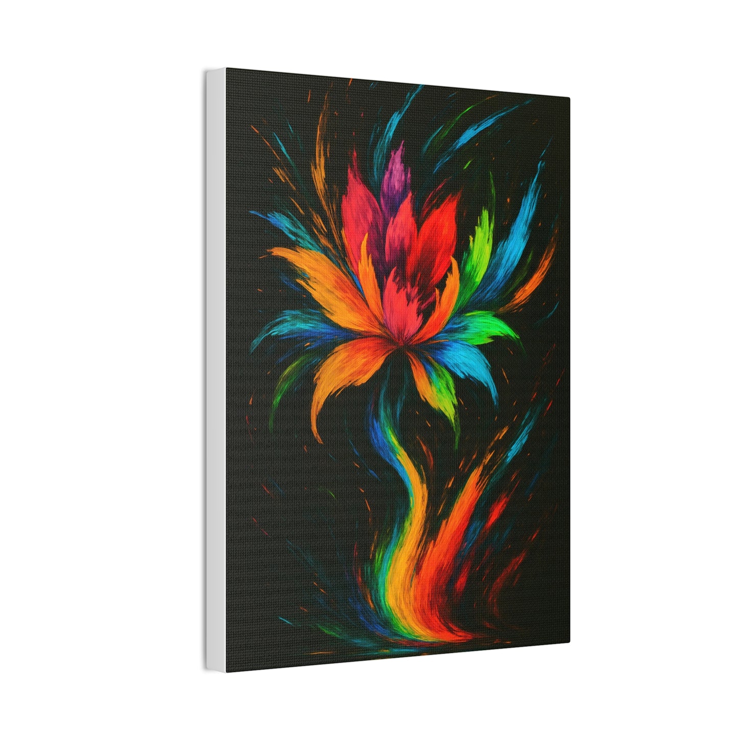 Vibrant Floral Canvas Art - Melt Design