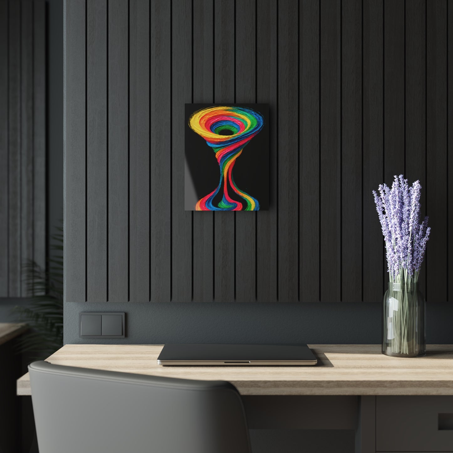 Vibrant Acrylic Wall Art - Cyclone Design
