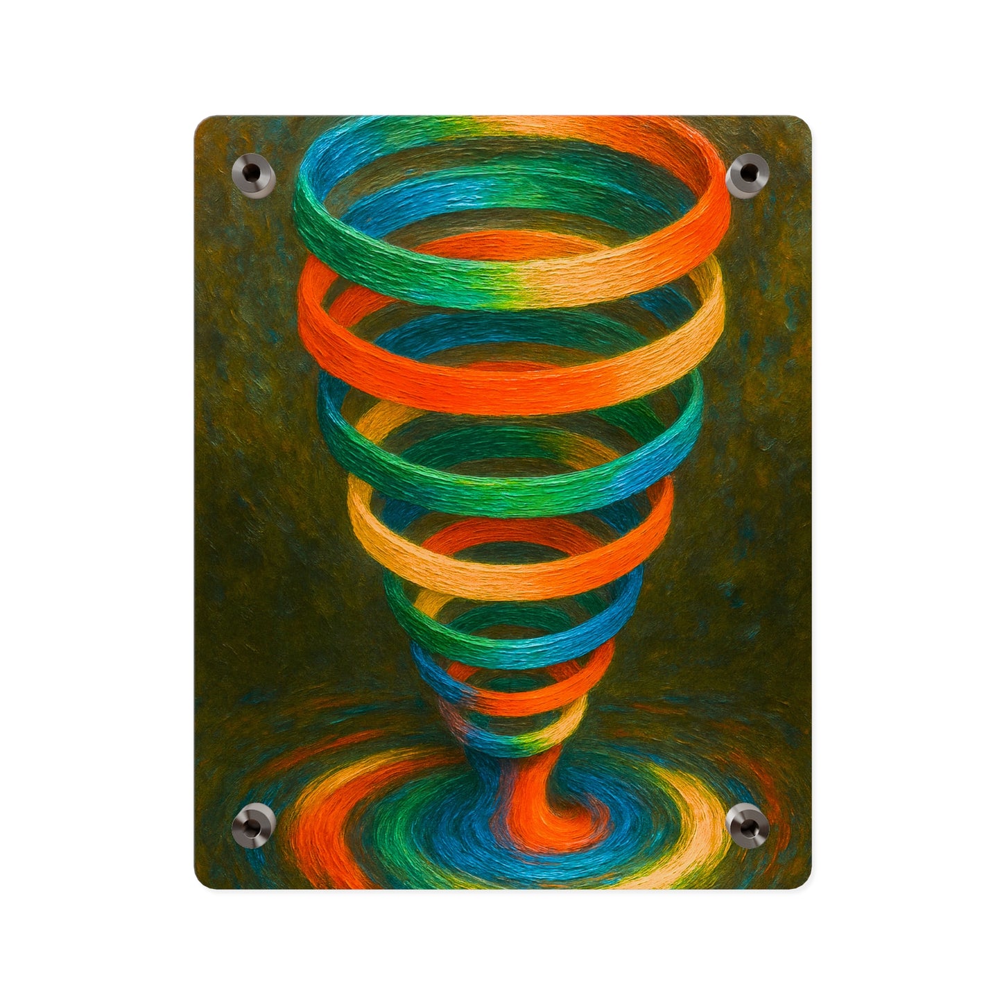 Colorful Swirl Acrylic Wall Art - Cyclone Design