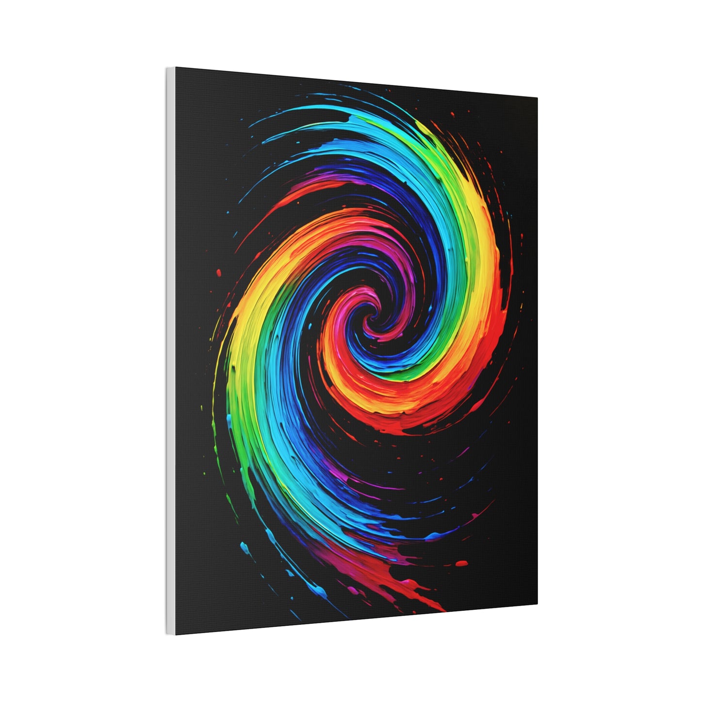 Colorful Swirl Canvas Art - Cyclone Design