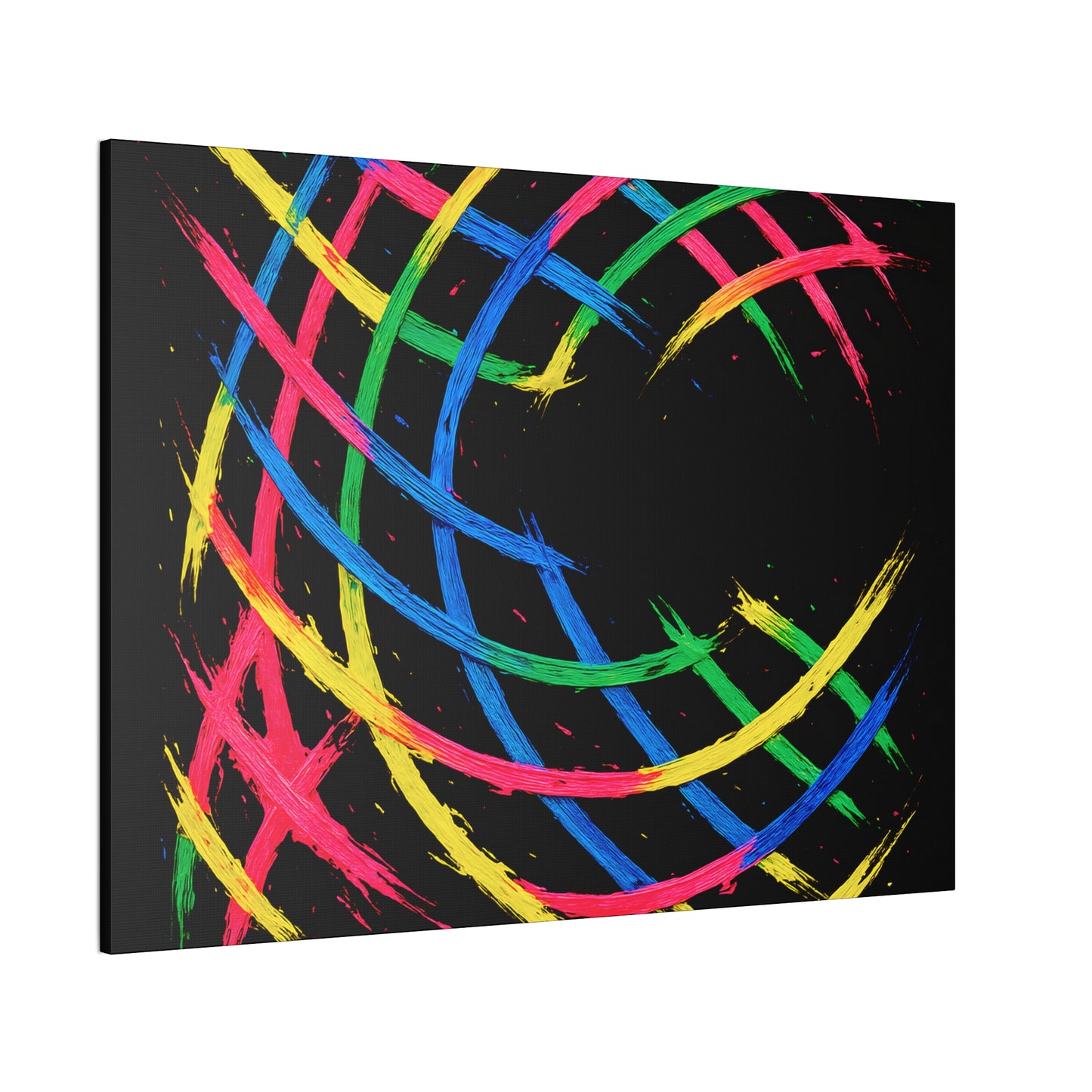 Modern Wall Art Canvas Print - Weave Design