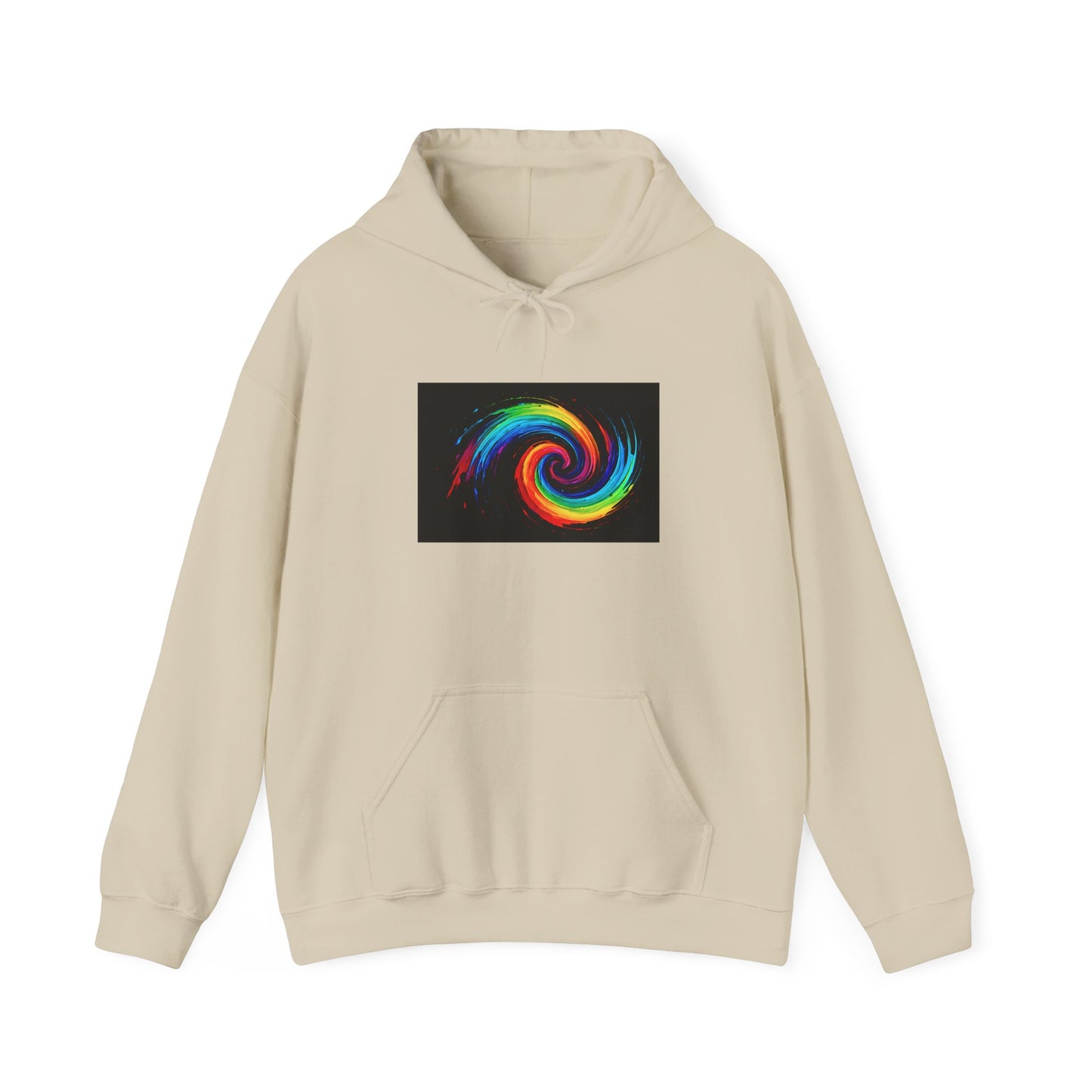 Colorful Swirl Hooded Sweatshirt - Cyclone Design
