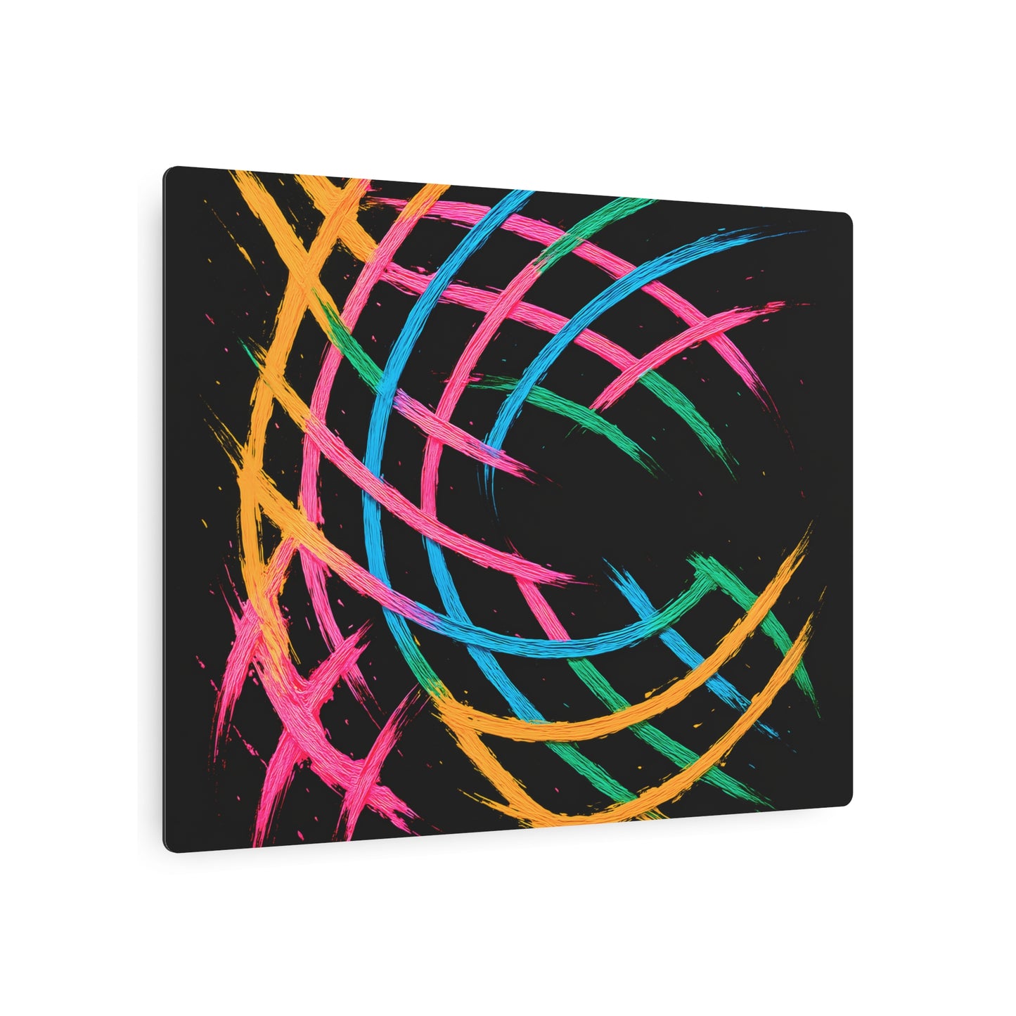 Colorful Wall Décor Metal Art - Weave Design
