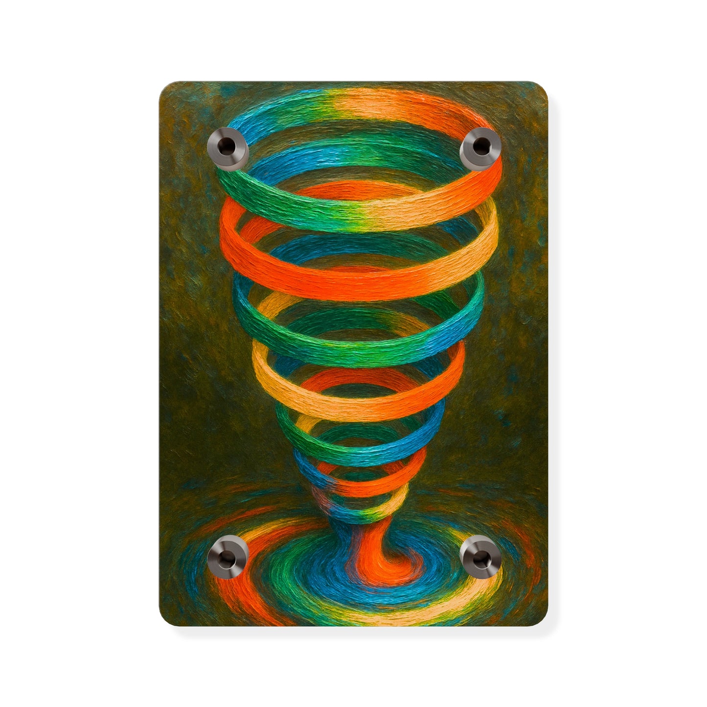 Colorful Swirl Acrylic Wall Art - Cyclone Design