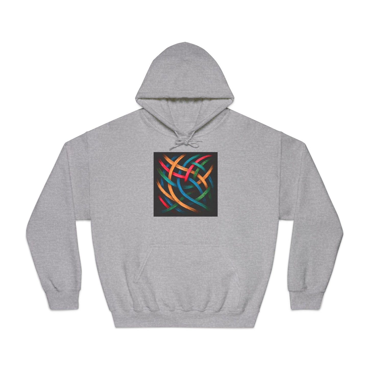 Unisex Comfort Abstract Hoodie - Weave Design