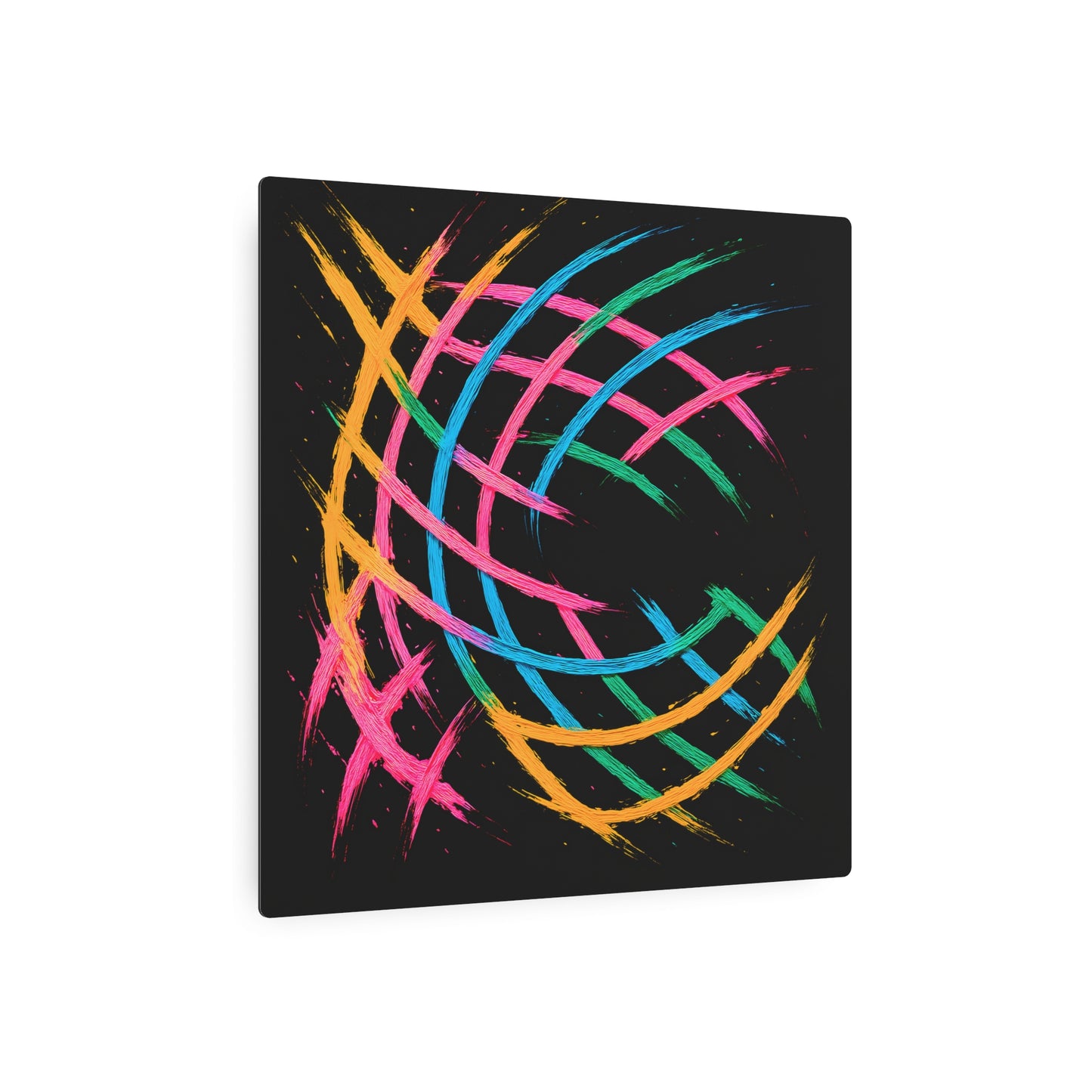 Colorful Wall Décor Metal Art - Weave Design
