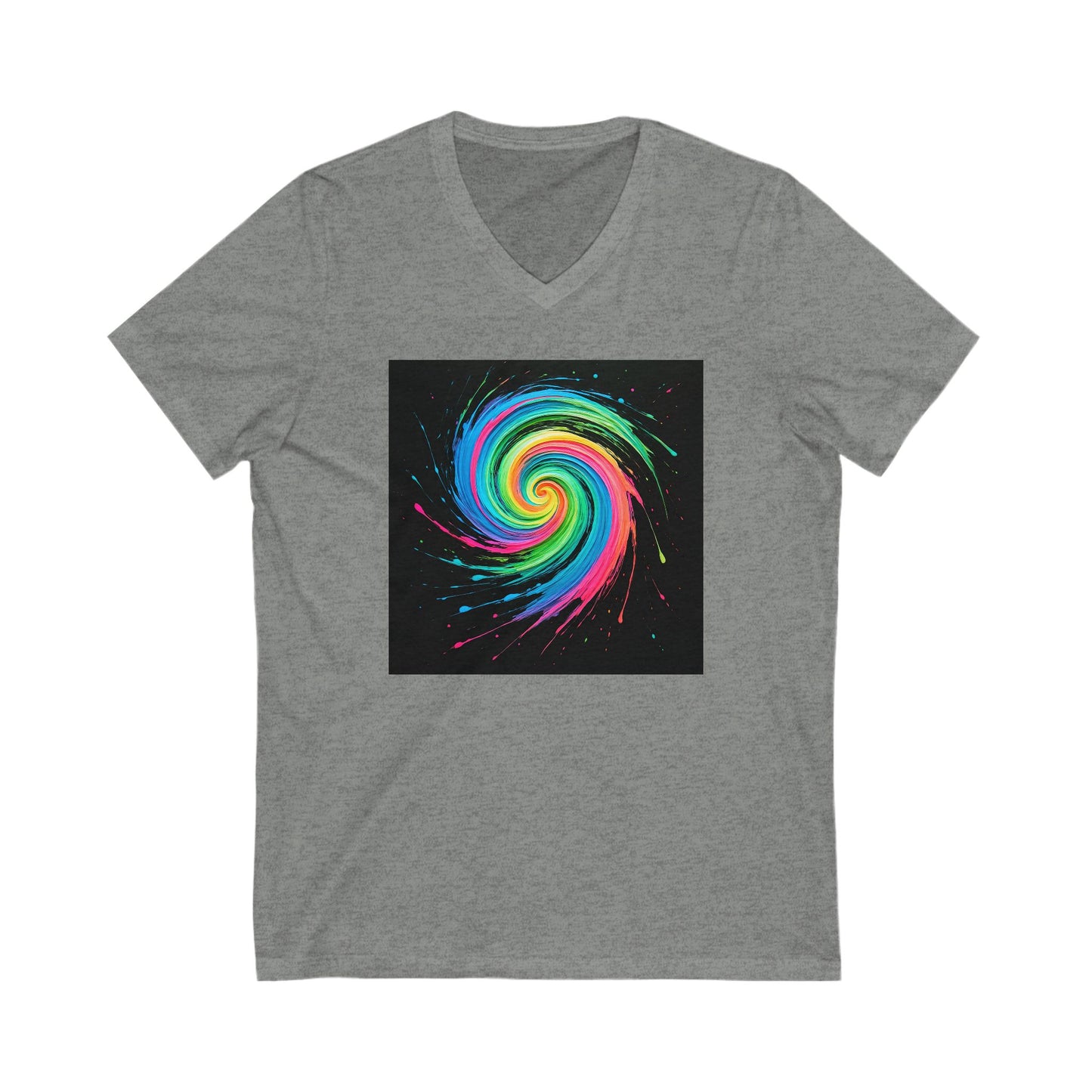 Colorful Galaxy V-Neck Tee - Melt Design