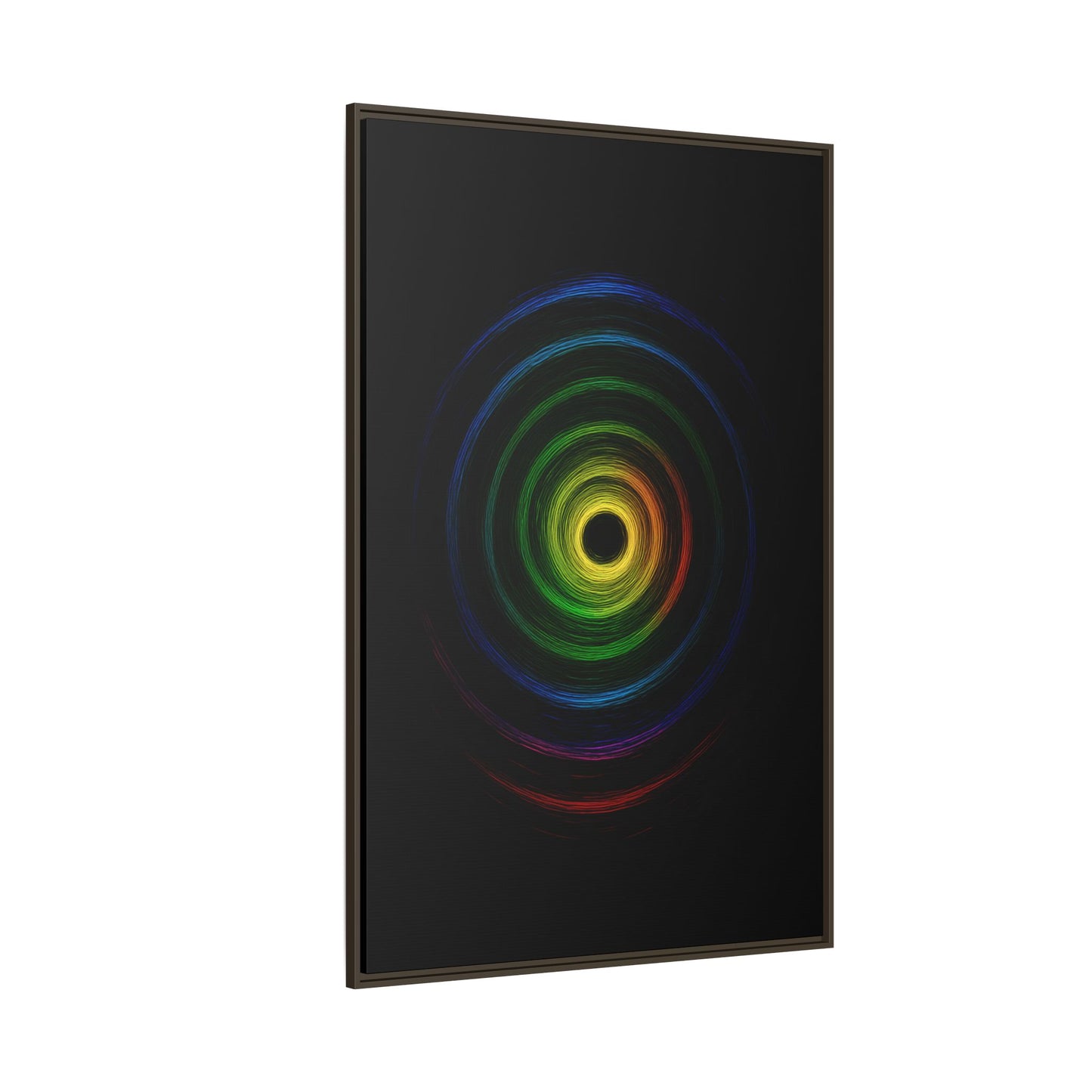 Framed Colorful Ripple Art Print - Cyclone Design