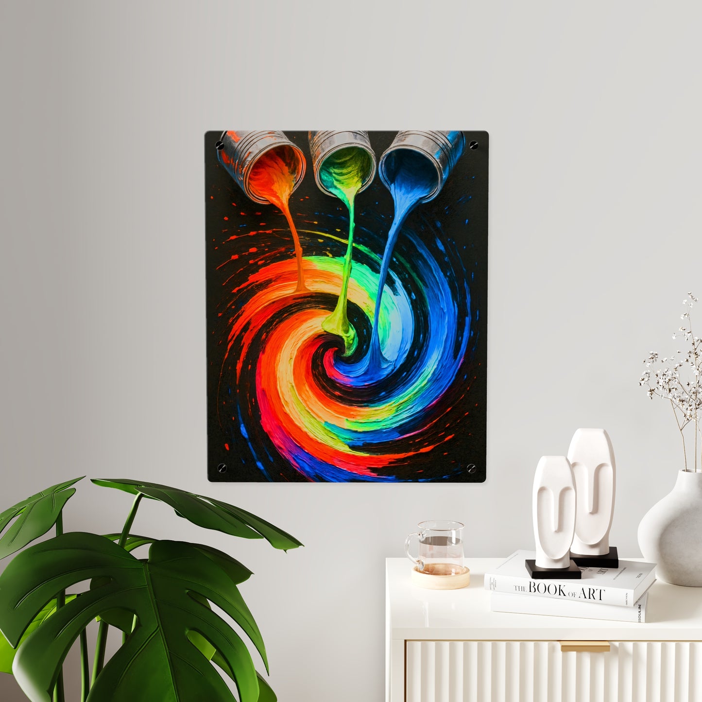 Vibrant Acrylic Wall Art - Melt Design